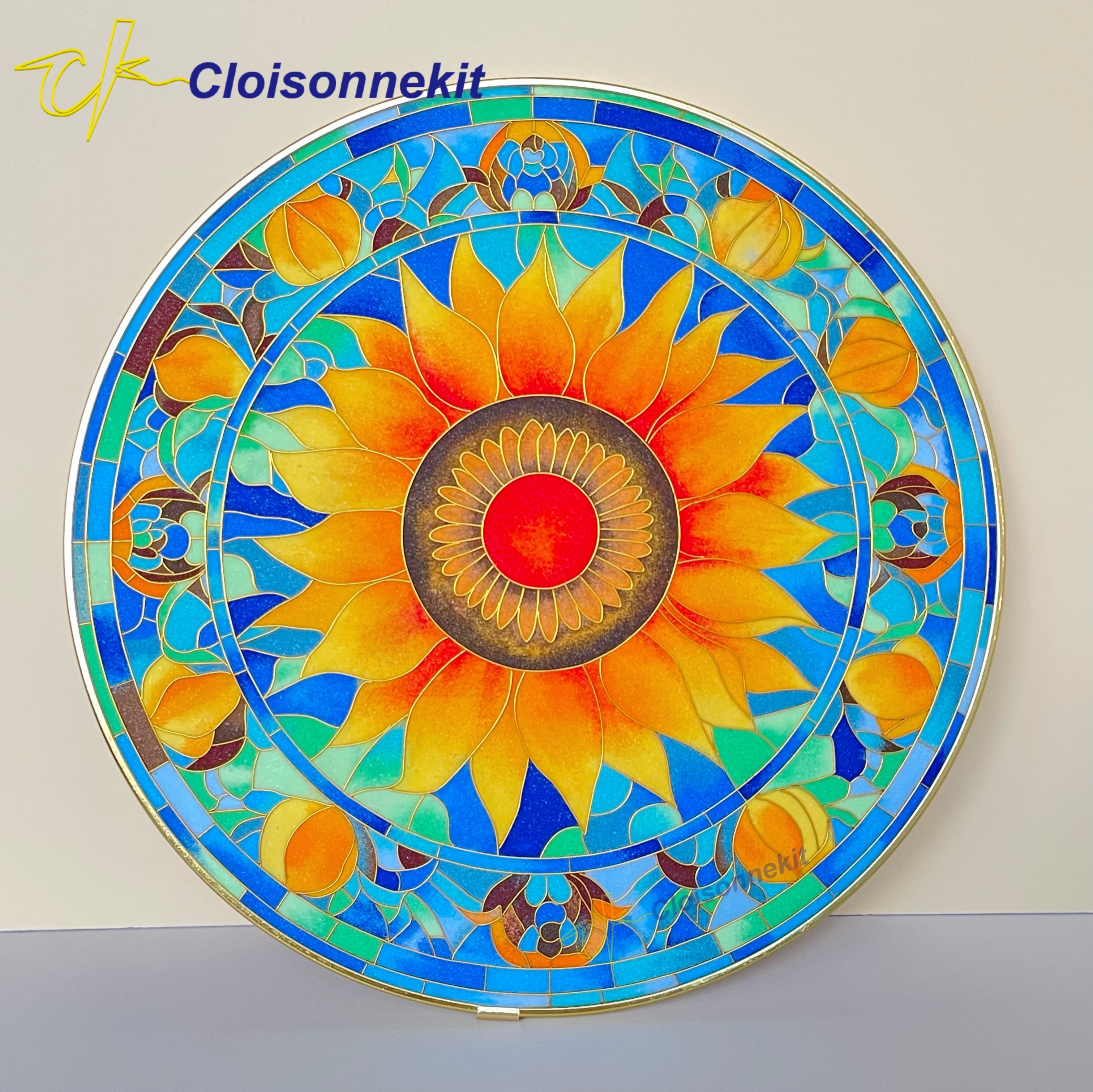 Vibrant Mandala - DIY Cloisonne Painting Art Kits - Cloisonnekit