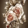 Pink Rose   | Full Round Diamond Painting Kits