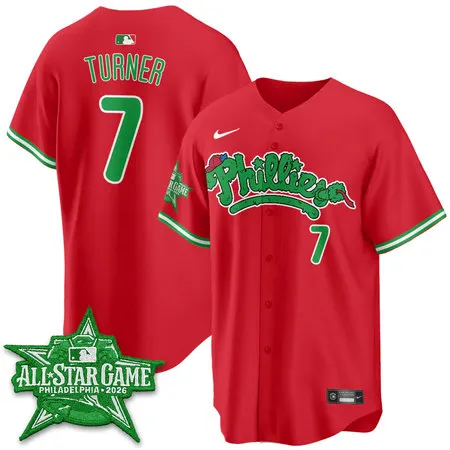 Youth Philadelphia Phillies #7 Trea Turner Red 2026 MLB All-Star Jersey 86HY