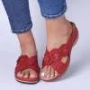 Women's comfortable flat round toe sandals