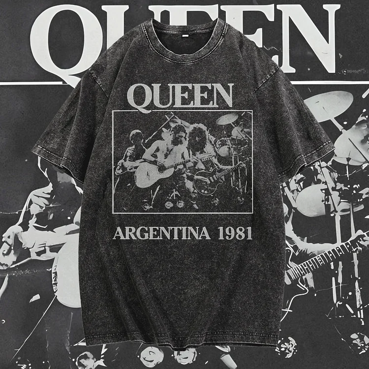 Davidhawaii100% Cotton Casual Attractive Retro Rock Silhouette Street T-Shirt - 100% Cotton