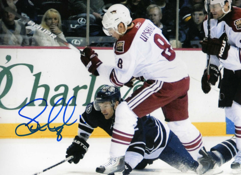 SCOTTIE UPSHALL PHOENIX COYOTES SIGNED 8X10 PICTURE