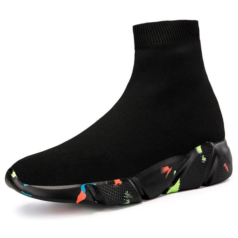 MWY Sneakers Women High Top Casual Shoes Damping Flying Weaving Women Custom LOGO Sock Shoes Women Fashion Walking Footwear
