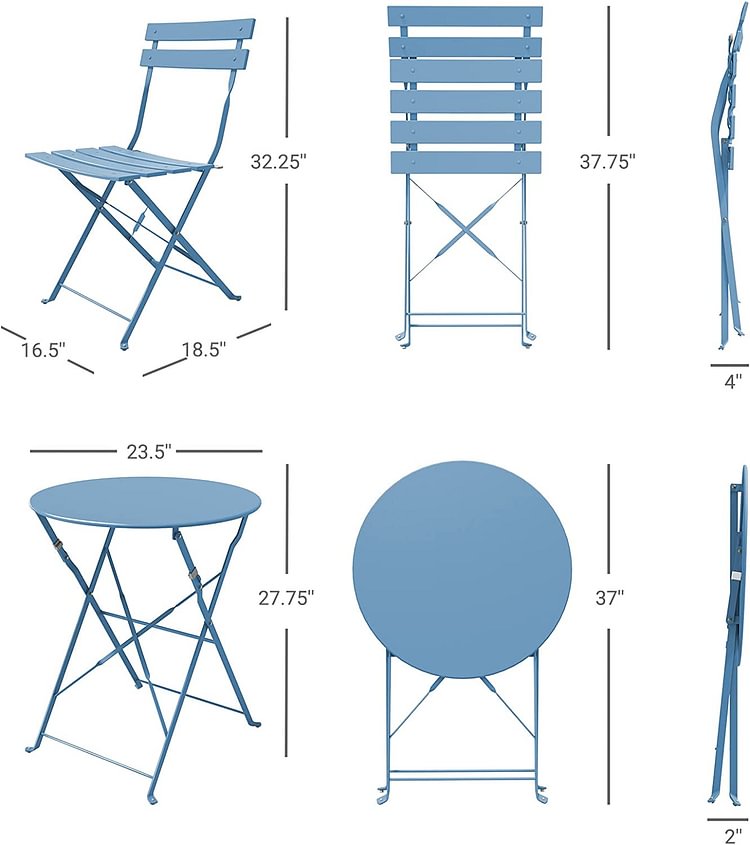 Outdoor Patio Furniture Sets (Blue)