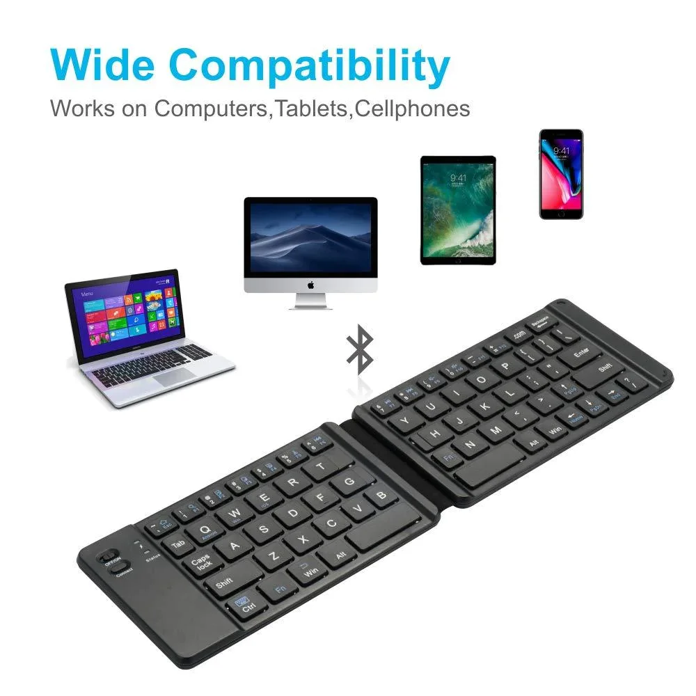 Folding Touch Bluetooth Keyboard