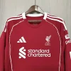 25/26 Liverpool Long Sleeve Soccer Jersey Home