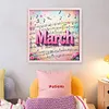 March-18CT Stamped Cross Stitch 25*25cm/9.84*9.84in tapestrymarket