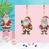 6PCS Diamond Painting Double Sided Santa Diamond Art Ornament