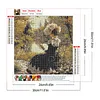 (4-Pack)Retro Girl-Full Round Diamond Painting 30*30CM