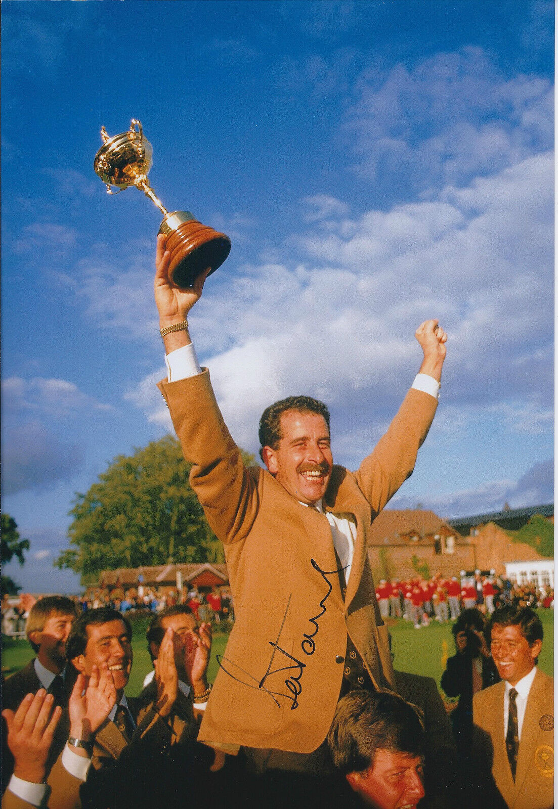 Sam TORRANCE SIGNED AUTOGRAPH 12x8 Photo Poster painting AFTAL COA Ryder Cup Winning CAPTAIN