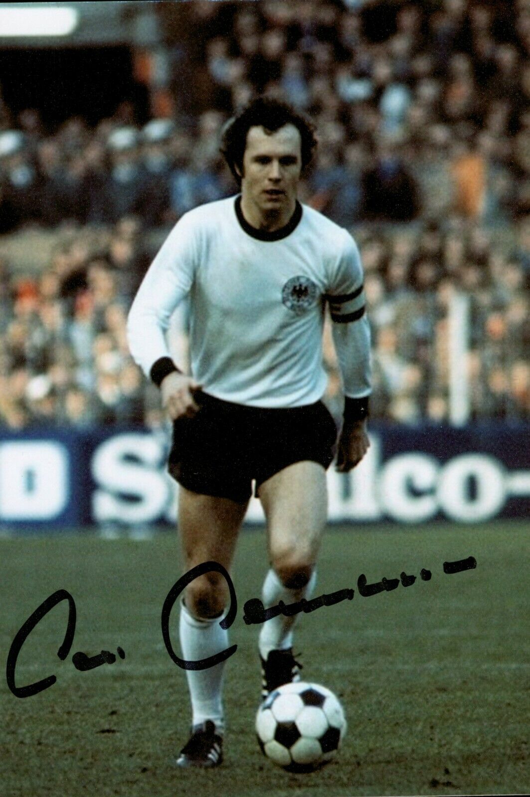 Franz Beckenbauer Signed 6x4 Photo Poster painting Germany Bayern Munich Genuine Autograph + COA