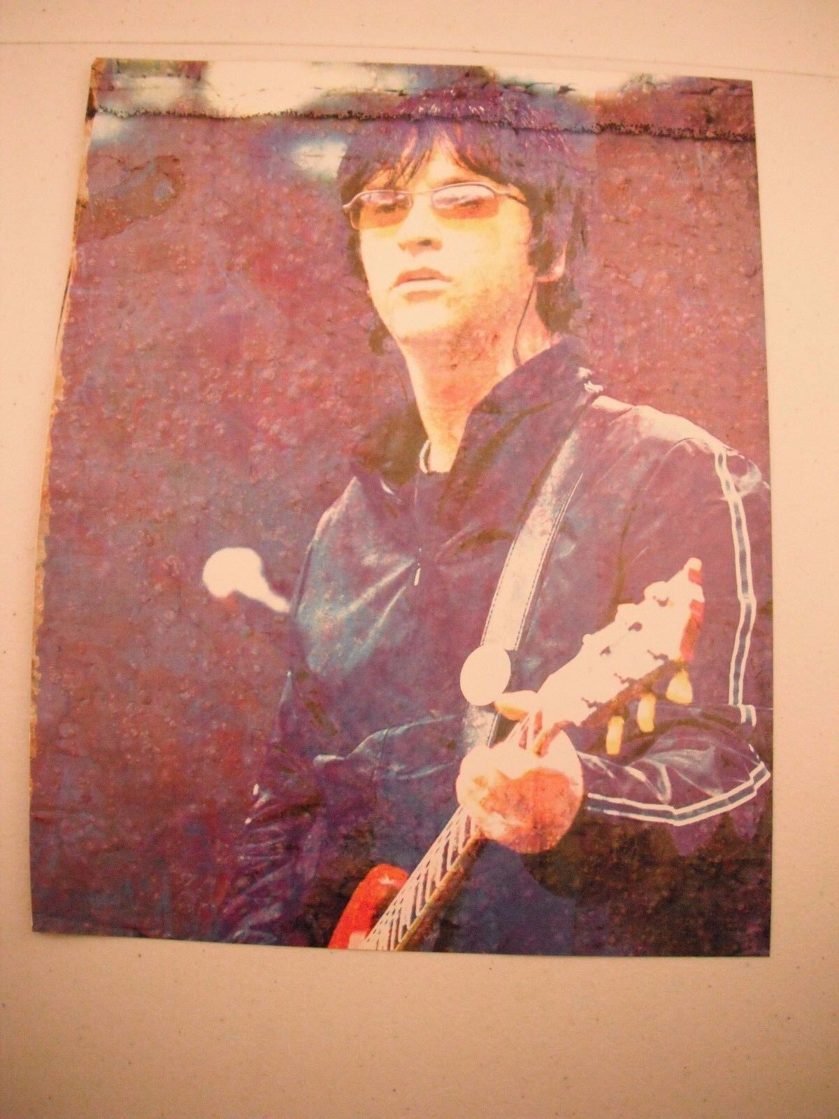 Johnny Marr Guitarist 12x9 Coffee Table Book Photo Poster painting Page