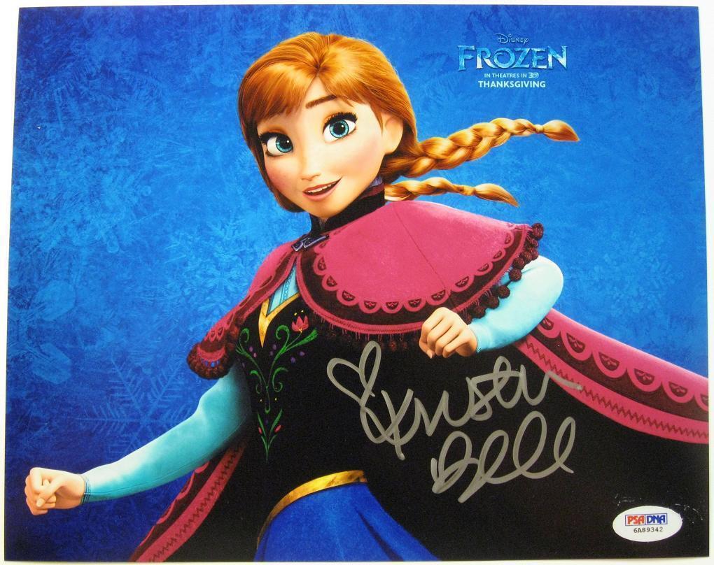 KRISTEN BELL Signed Disney FROZEN Anna Autograph 8x10 Photo Poster painting PSA COA + Pic Proof