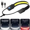 LED+COB Rechargeable Headlight Waterproof Head Lamp for Camping Fishing Hiking