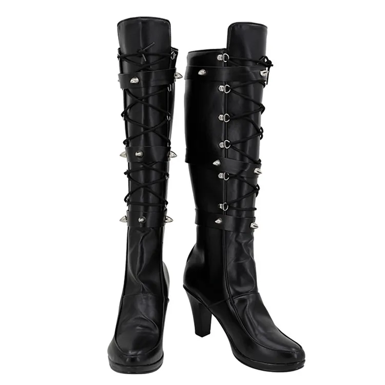 NIKKE:The Goddess of Victory Maiden Black Shoes Boots Cosplay Accessories Halloween Carnival Props