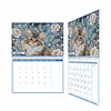 2027 New DIY Diamond Painting Cat Wall Calendar Kit 12-Month Flip Calendar Design Home Decor