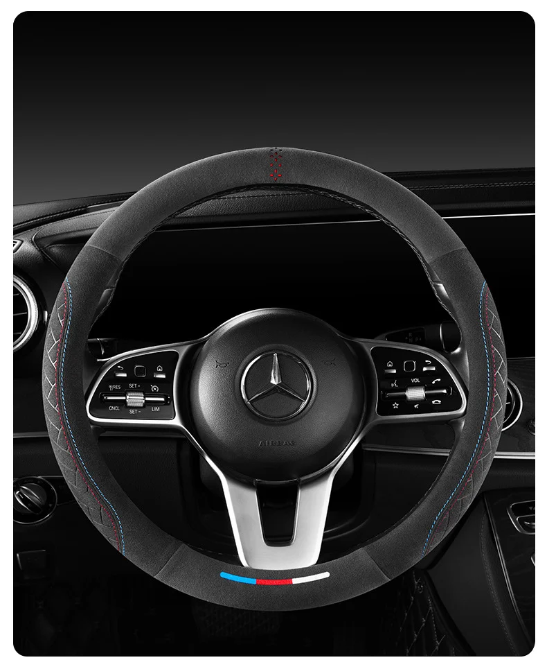 Car cold and antifreeze suede steering wheel cover