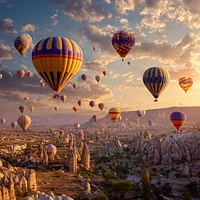 Cappadocia Balloon Sunrise - Diamond Painting