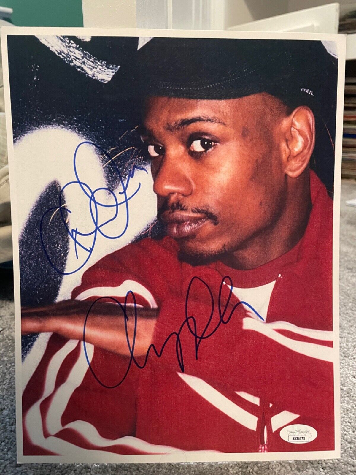 Dave Chappelle signed JSA COA 8.5x11 picture comedy show psa bas