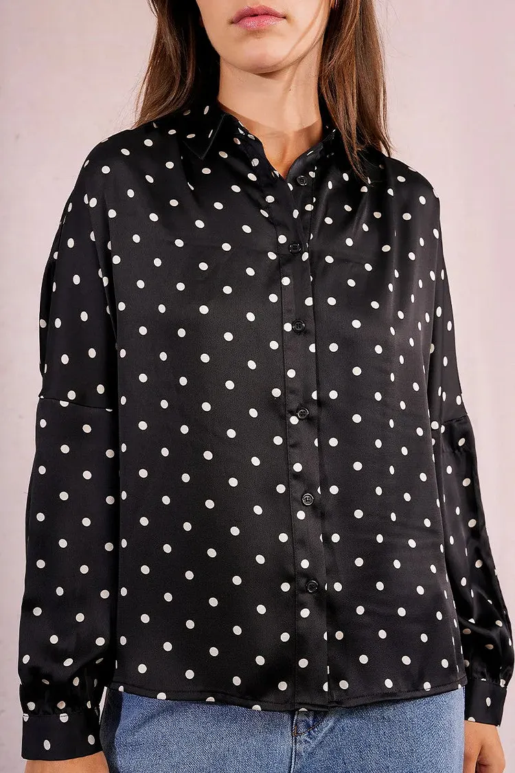 Parisian Dots Button Blouse