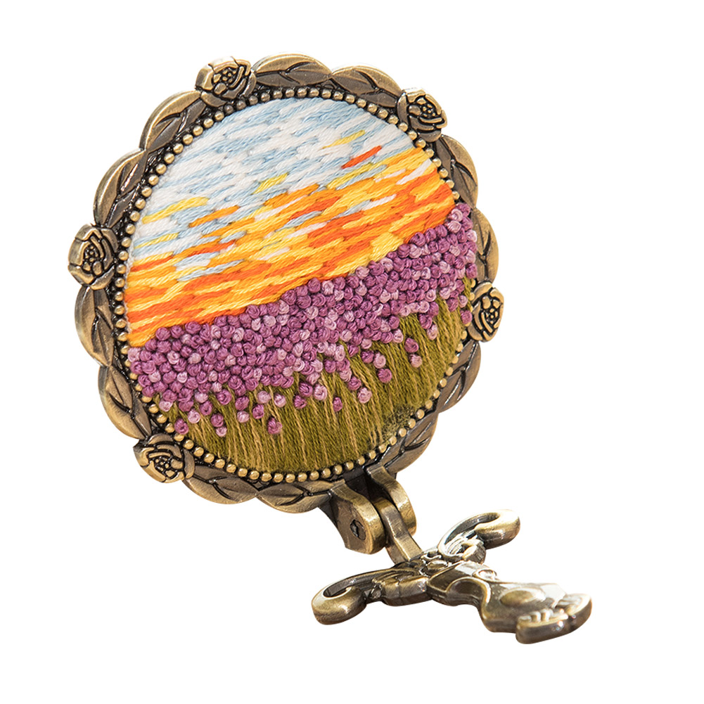 

Flowers Sea - Makeup Mirror Circle Embroidery - Cross Stitch, 501 Original