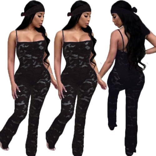 Fashion Women Jumpsuit Lace Skinny Ladies Clubwear Sexy Playsuit Bodycon Party Jumpsuit Romper Trousers US
