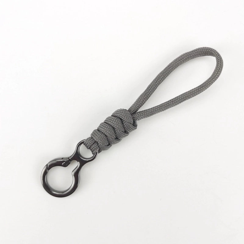 Key Chain 8-character Buckle Hand-woven Umbrella Rope Wrist Lanyard Racket Buckle Anti-loss Rope Car Household Tools Anti-loss