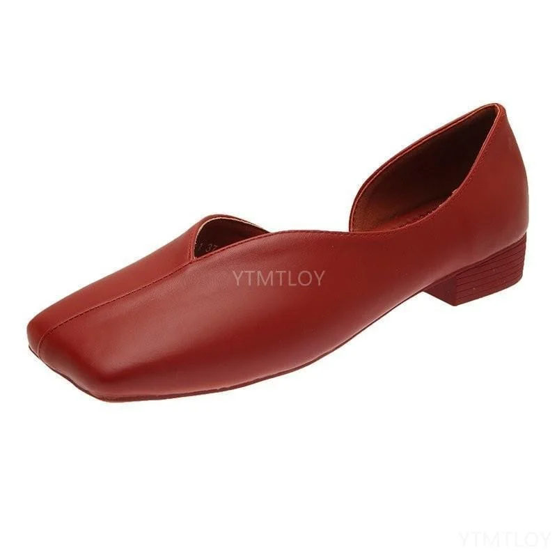 Ladies Vintage Candy Color Party Shoes Women Casual Spring Work Office Flats Elegant Basic Solid Color Loafers Zapatos Mujer