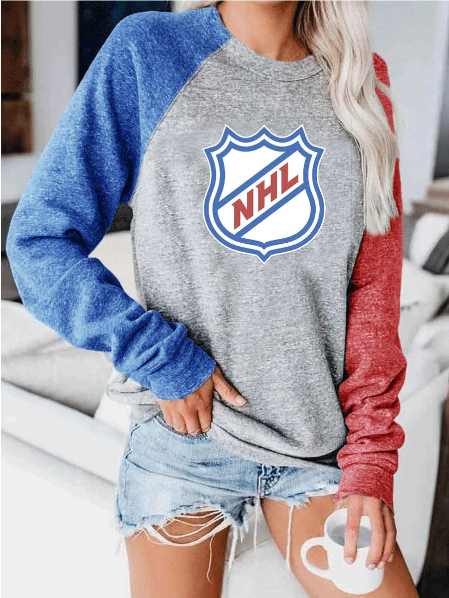 Basketball Love Colorblock Sweatshirt