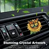 (US Local)Diamond Painting Car Aromatherapy Vent Clip Bling Air Vent Decorations (B)