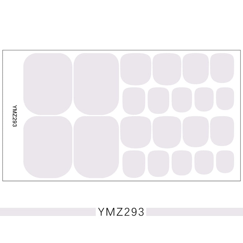 Foot Stickers Nail Stickers Full Solid Color 3d Toenail Stickers Patch