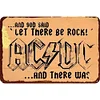 3PCS AC/DC - Vintage Metal Signs Set - 20*30cm/30*40cm - Music