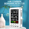 5-in-1 Portable Carbon Monoxide Detector Plug in Wall CO Detector with Temperature & Humidity Display for Home Bedroom Kitchen RV