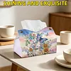 Letter Butterfly DIY PULeather Diamond Painting Tissue Box for Adults Beginners Gem Art Painting Napkin Holder for Living Room Bedroom Bathroom Table Decor