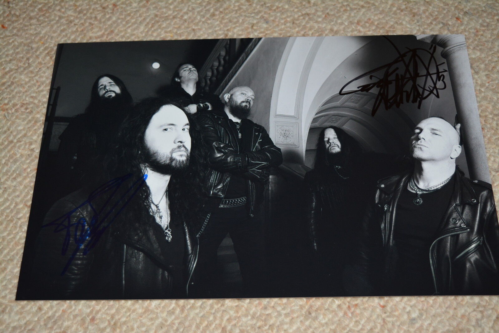 FREDERIC LECLERCQ & ATILLA CSIHAR signed autograph In Person MAYHEM DRAGONFORCE