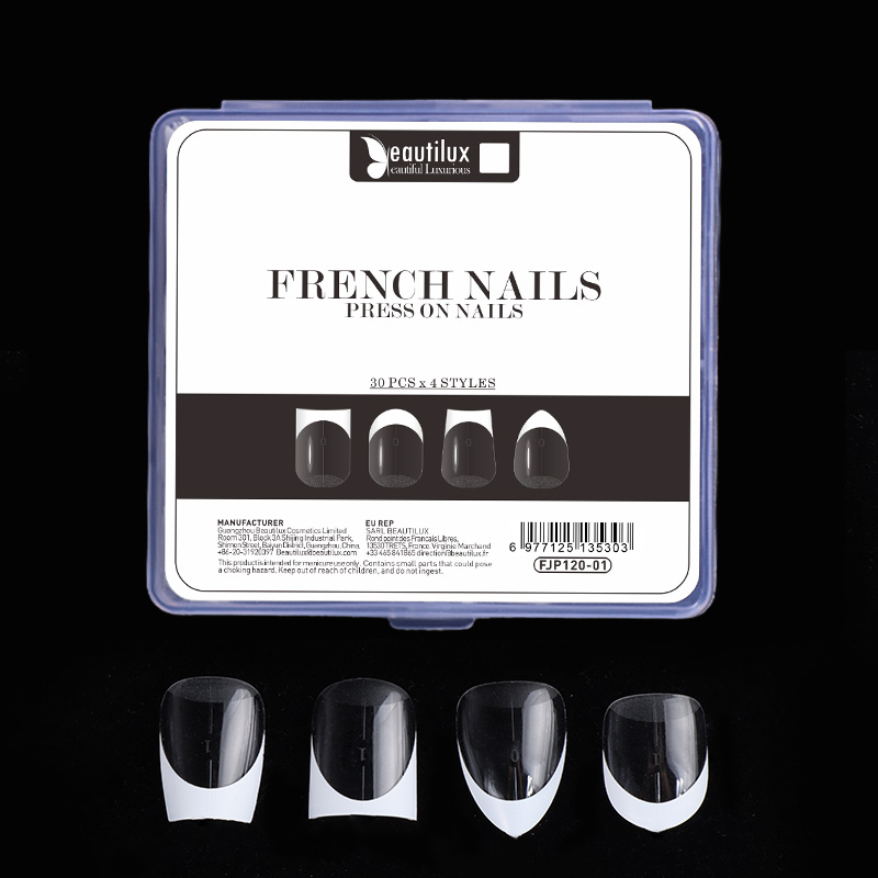 Press-on Nail Tips 120pcs | 4 shapes/ box