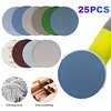 25Pcs 5 Inch Wet Dry Sanding Disc 1000-5000 Grit Hook and Loops Sandpaper Pads