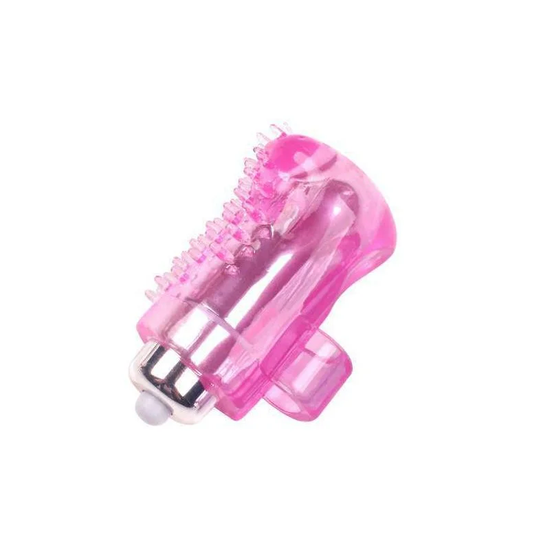 Crystal Silicone Vibrating Finger Covers