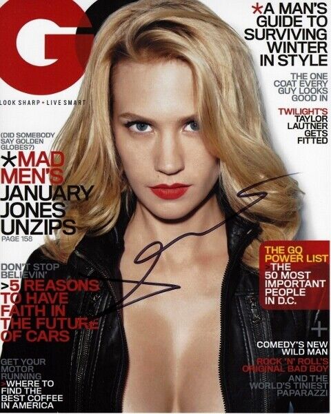 January Jones Signed Sexy 8x10 Photo Poster painting - The Last Man on Earth - MAD MEN Actress