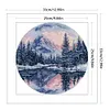 Round Four Seasons-Winter-14CT Stamped Cross Stitch 33*33cm/12.99*12.99in tapestrymarket