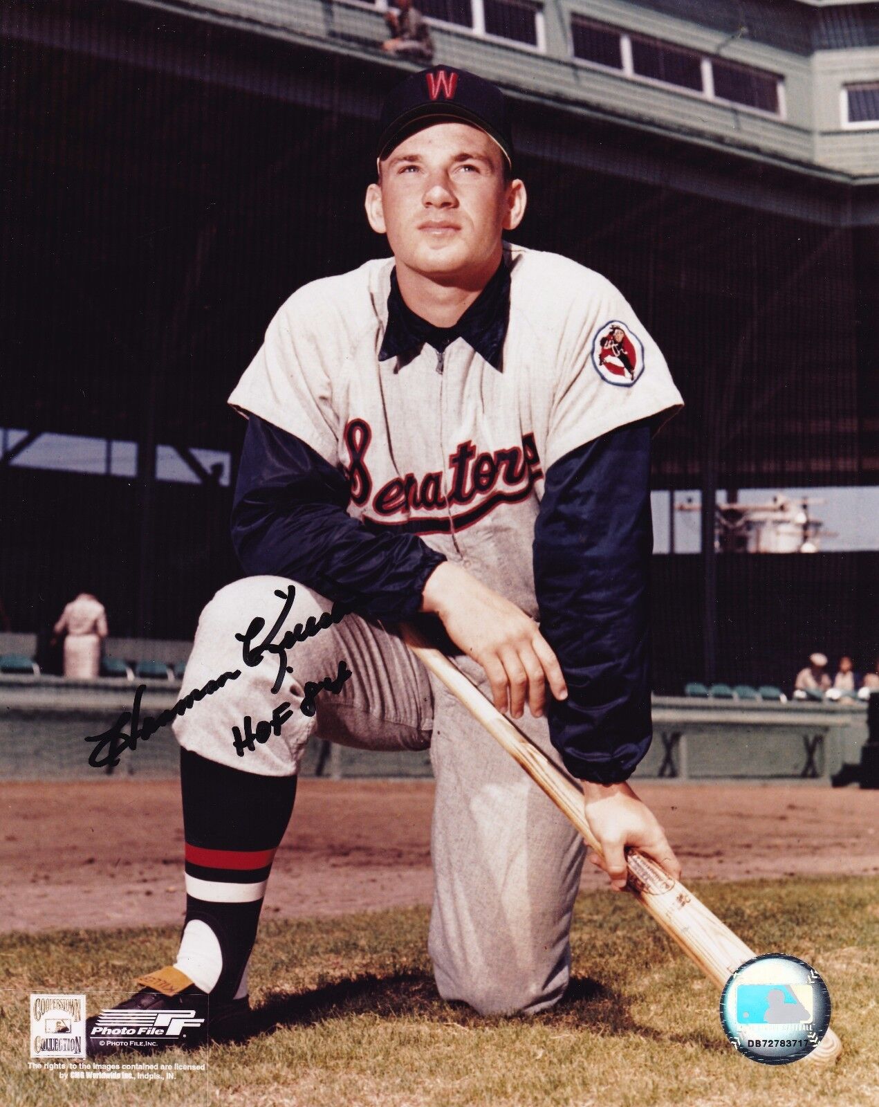 Harmon Killebrew Washington SenatorsDeceased HOF #1