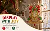 Christmas Diamond Painting Ornament Bell Wreath Hanging Decor 9.45x9.45in