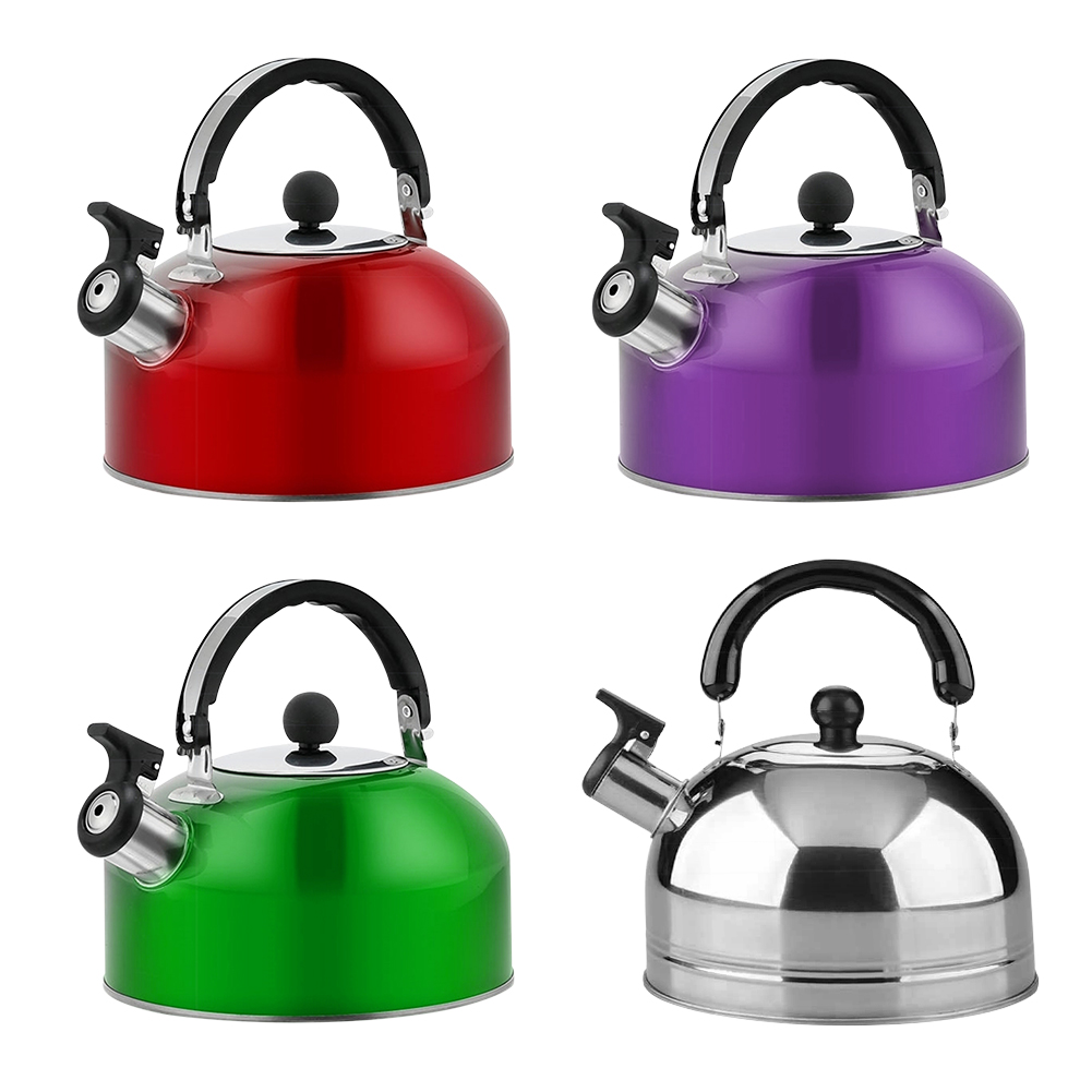 

Stainless Steel Whistling Kettle for Camping Hiking Cooking Campfire BBQ, Purple, 501 Original