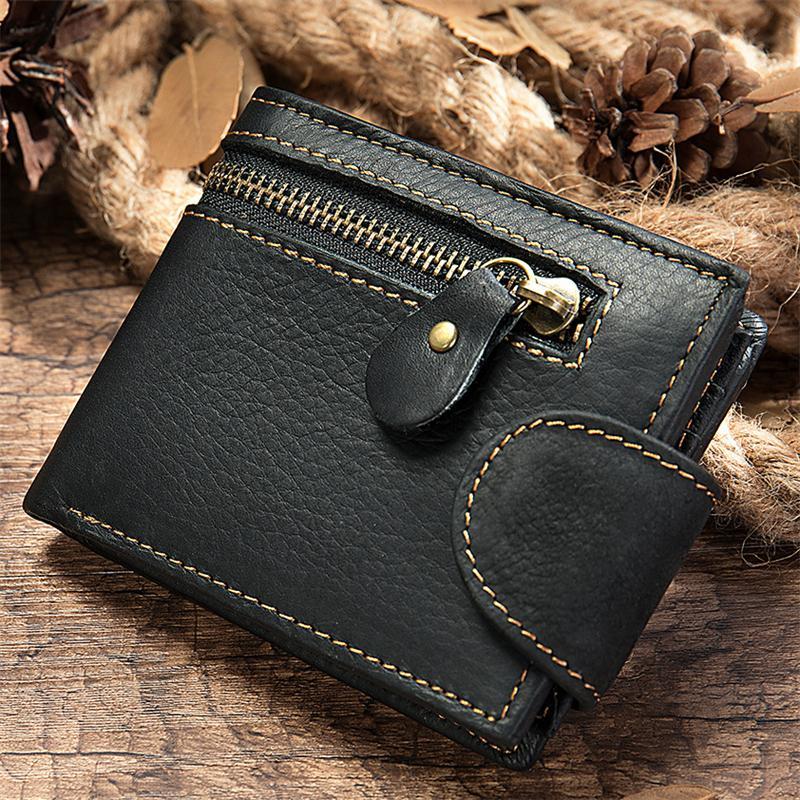 Leather Men's Wallet Retro Durable Wallet