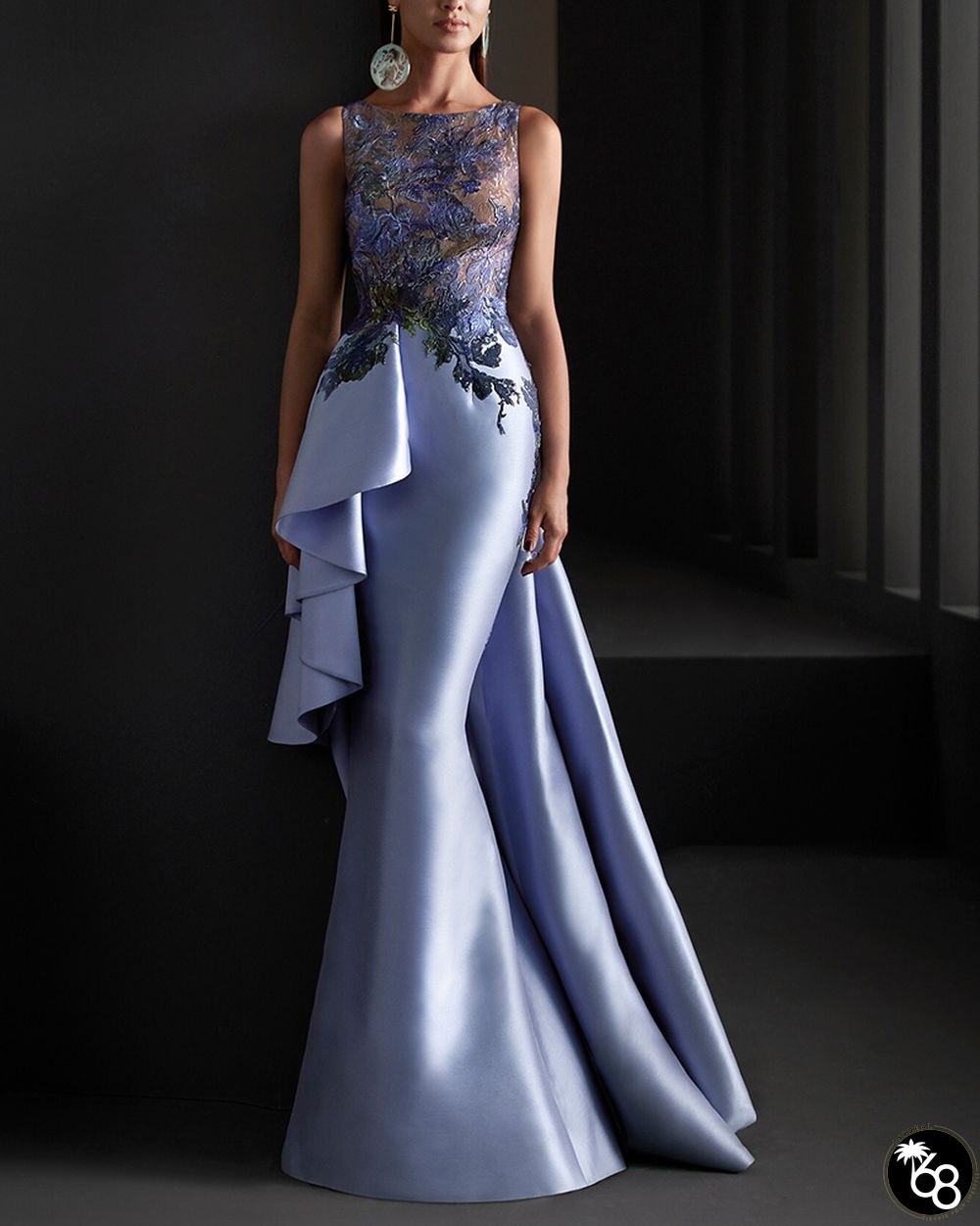 ELEGANT LACE SATIN MAXI DRESS | 168DEAL