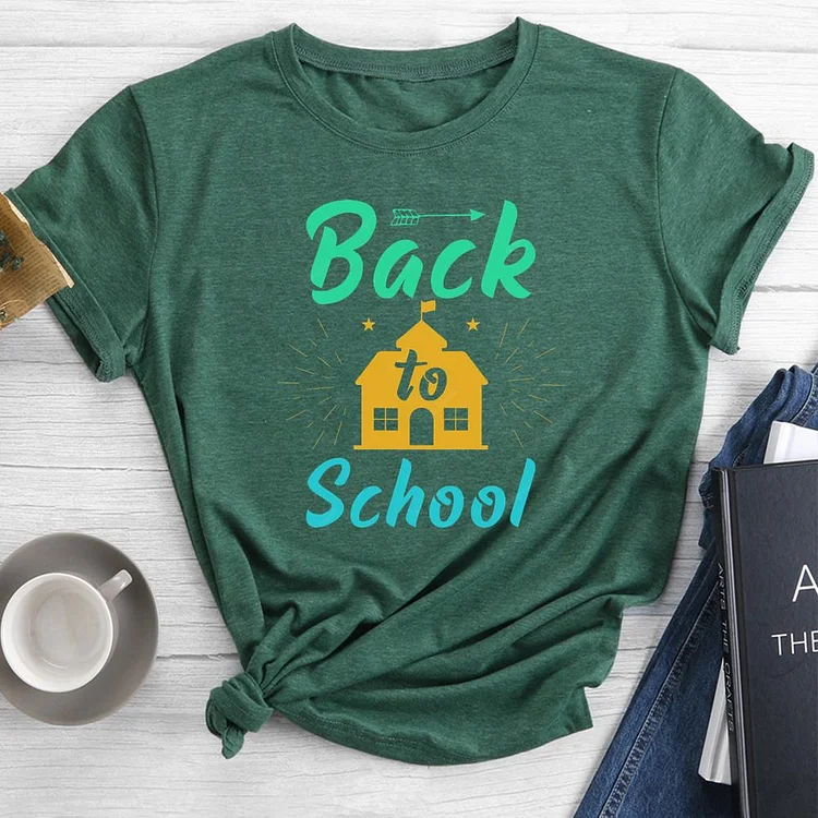 Back to School  Round Neck T-shirt