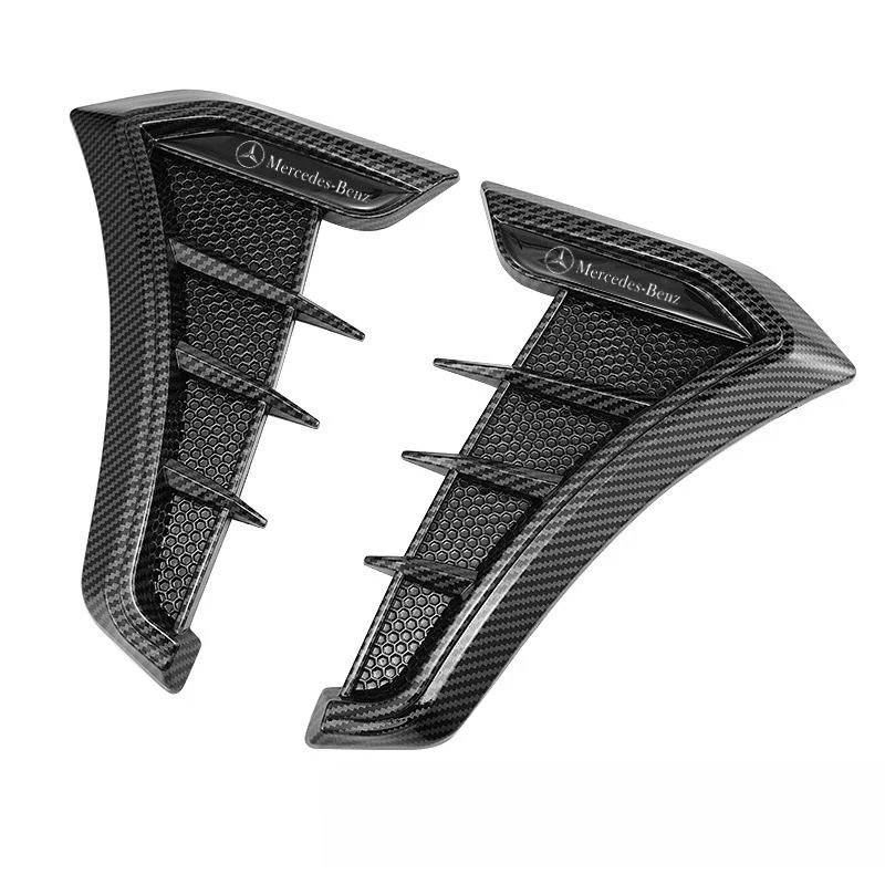 Car carbon fiber pattern side wing decorative stickers