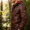 💥2025 New Arrivals!Men's Leather Fashion PU Leather Jacket Men's Coat