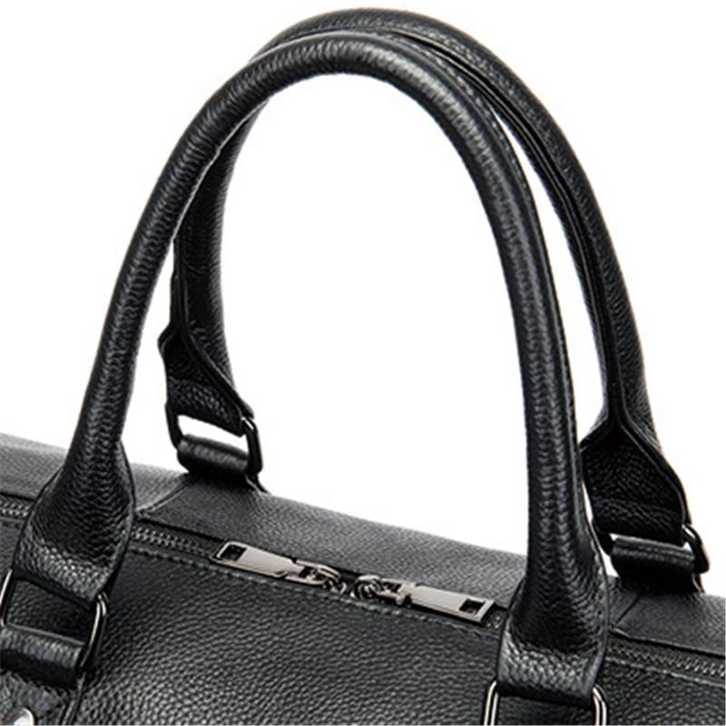 Leather Large Capacity Solid Color Duffel Bags Travelling Bag