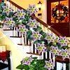 8Pcs 3D Purple Artificial Flowers DIY Desktop Diamond Art Kit